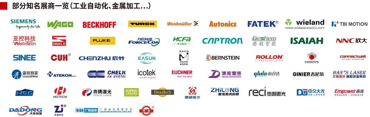 部分知名展商一览